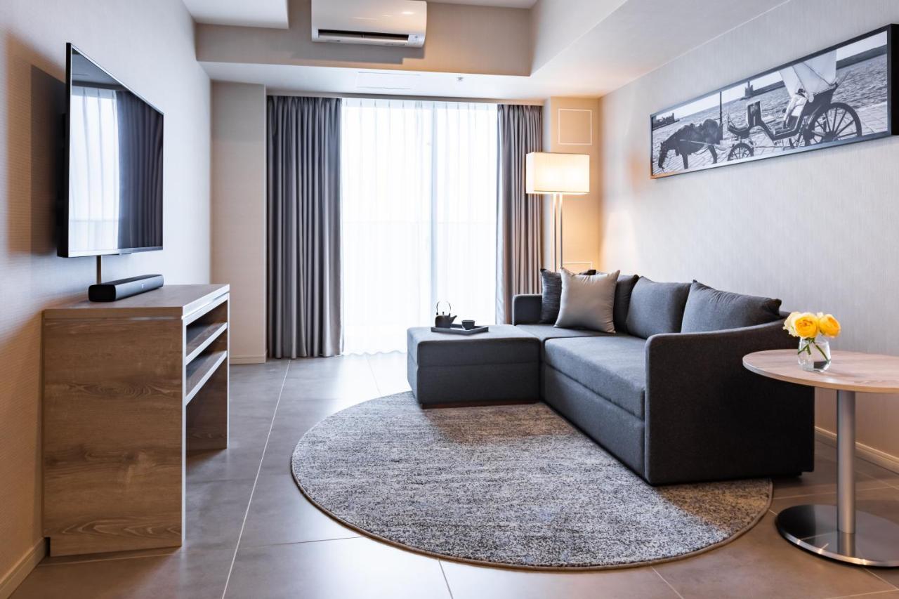 Oakwood Suites Yokohama Yokohama  Exteriör bild Living room